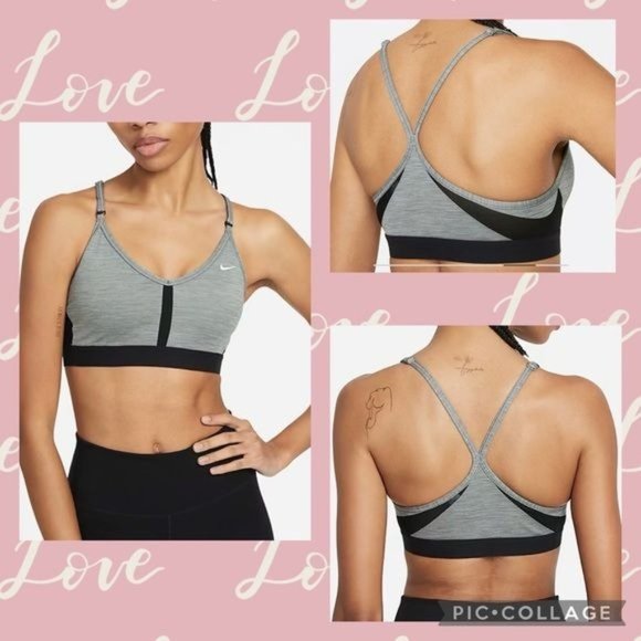 WOMEN NIKE DRI-FIT LIGHT SUPPORT SPORT BRA M - Picture 1 of 10